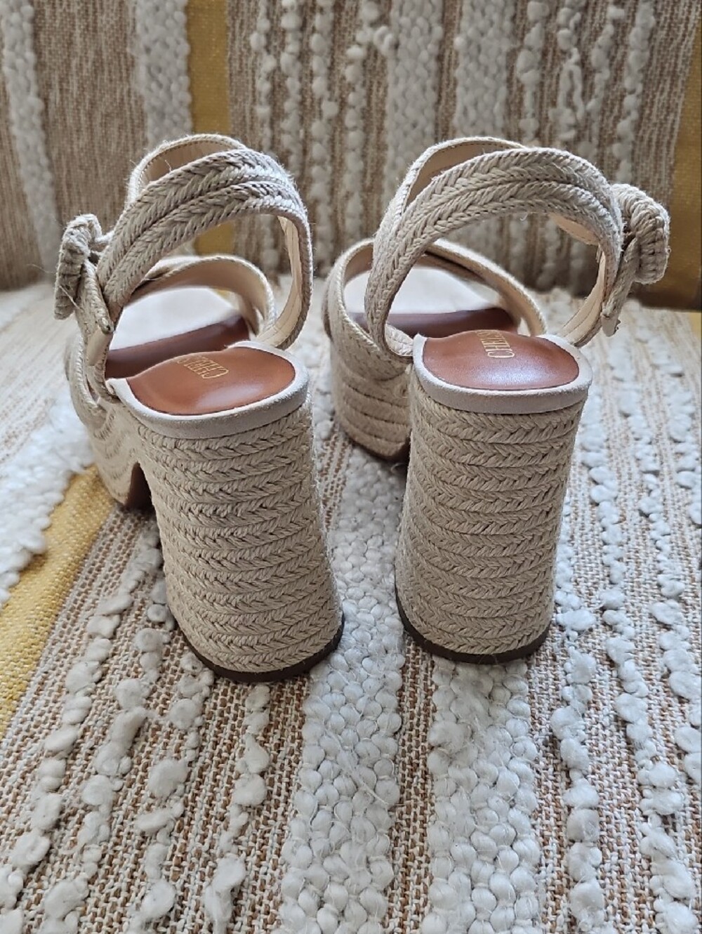 Chelsea & Violet Brianna Braided Espadrille Wedge Sandals - Picture 6 of 6